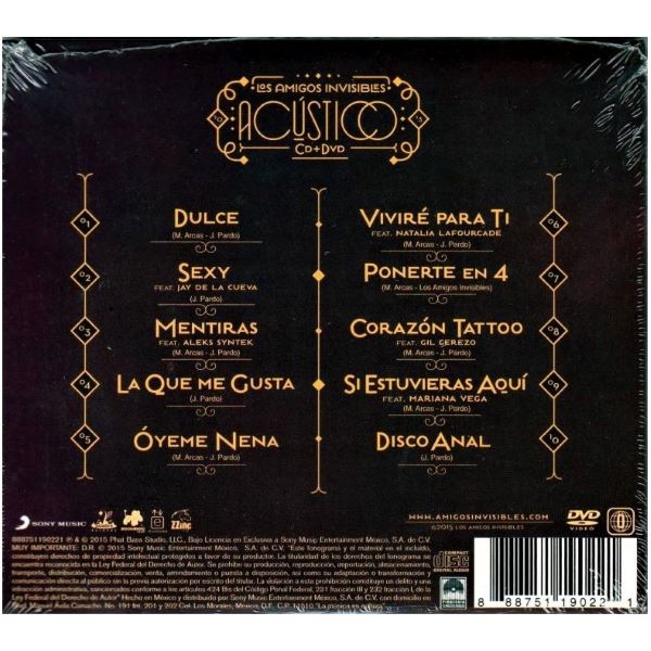 CD Los Amigos Invisibles (c/DVD)