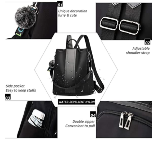 mochila antirrobo impermeable