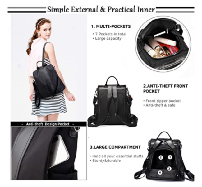 mochila antirrobo impermeable