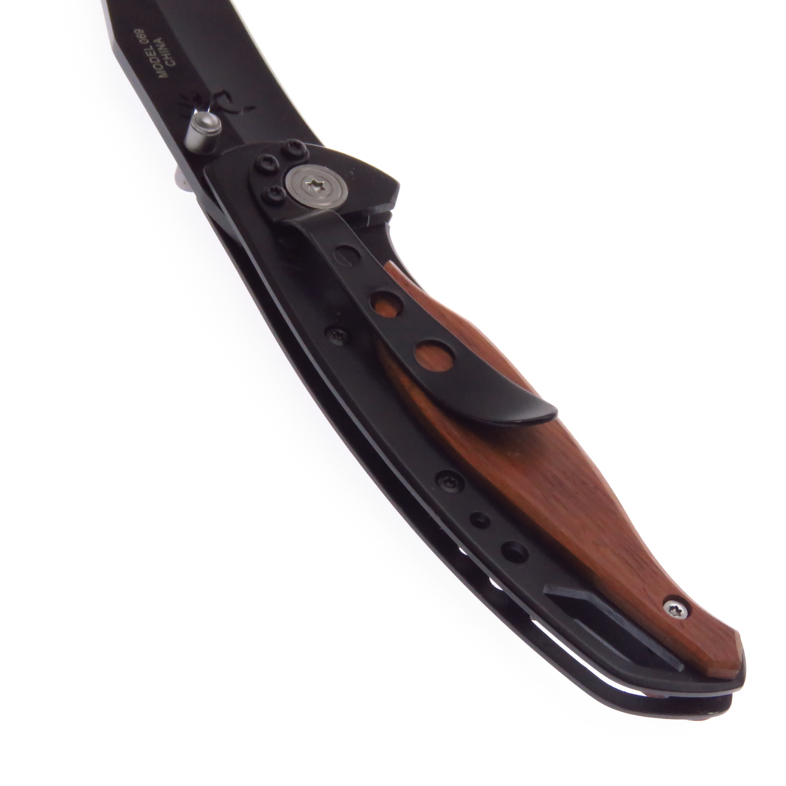 Br069 Browning Framelock Cocobolo Navaja Hoja Clip Point.