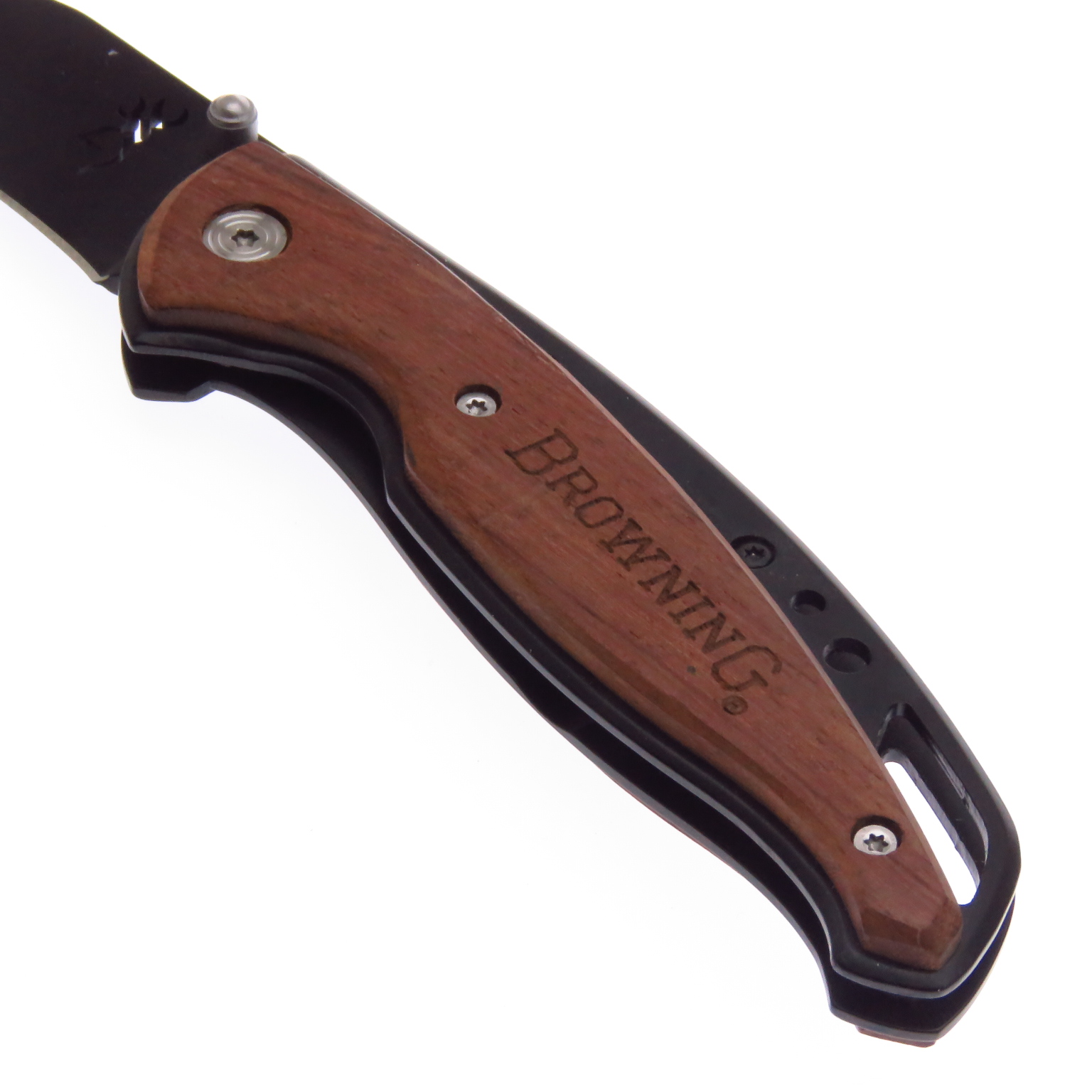 Br069 Browning Framelock Cocobolo Navaja Hoja Clip Point.