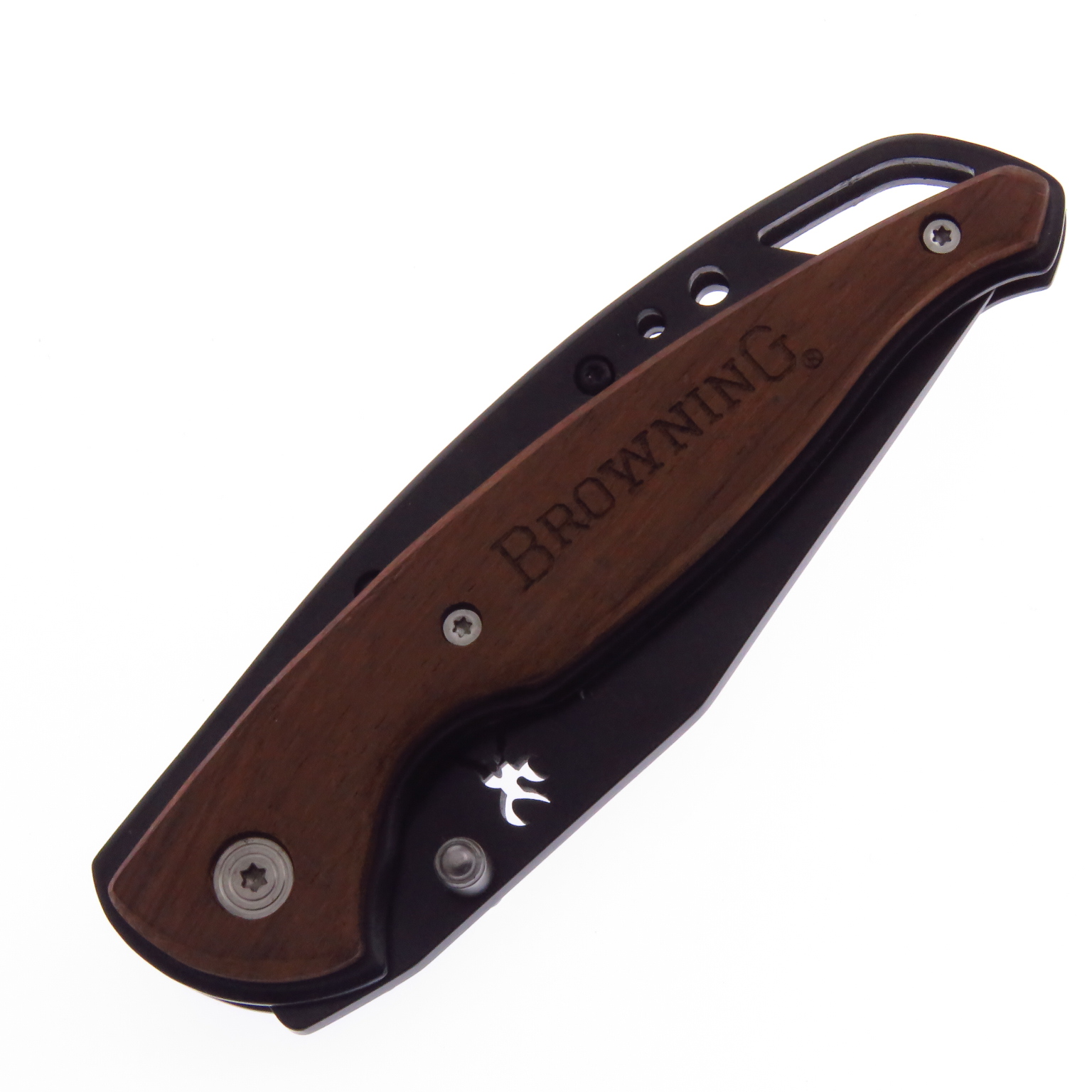 Br069 Browning Framelock Cocobolo Navaja Hoja Clip Point.