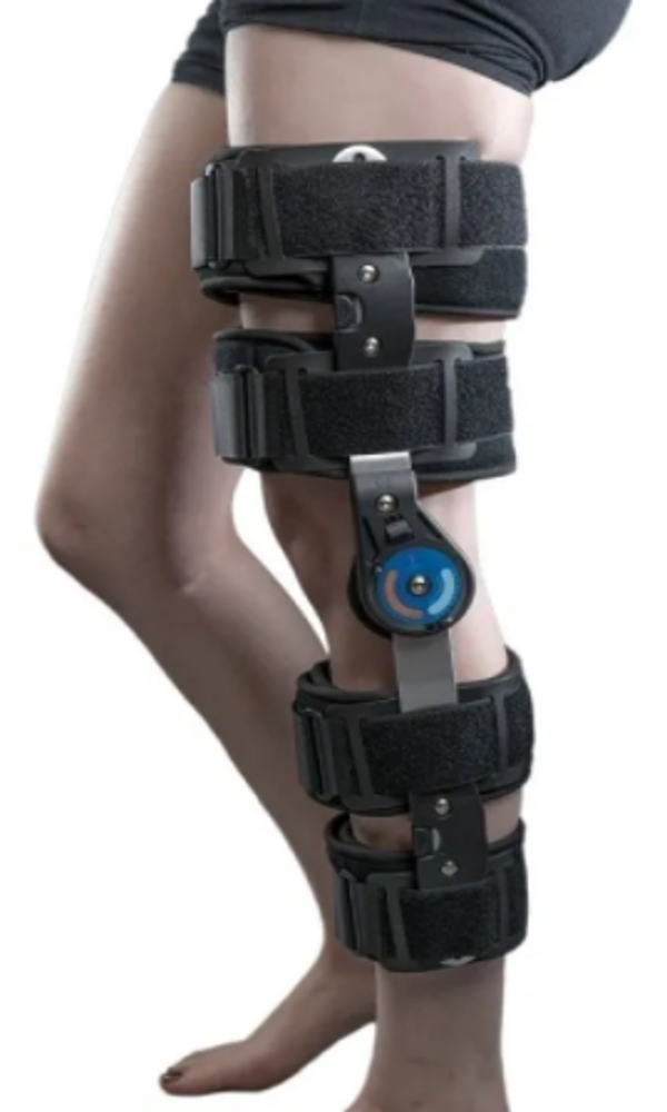 ferula mecanica graduada ajustable para rodilla