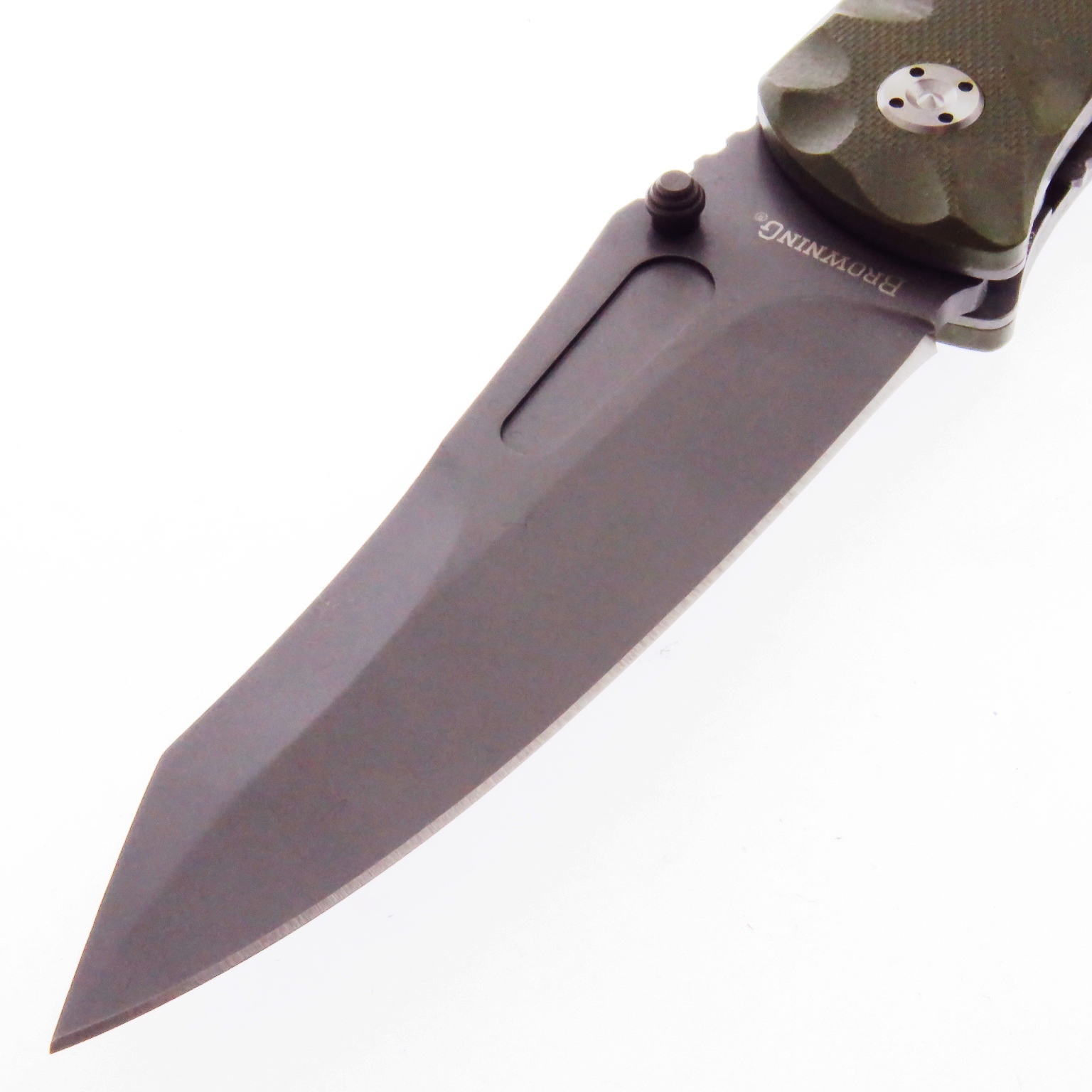 Br0166 Browning Navaja Tactica Asistida G10 Tanto Invertdo Titanium C C