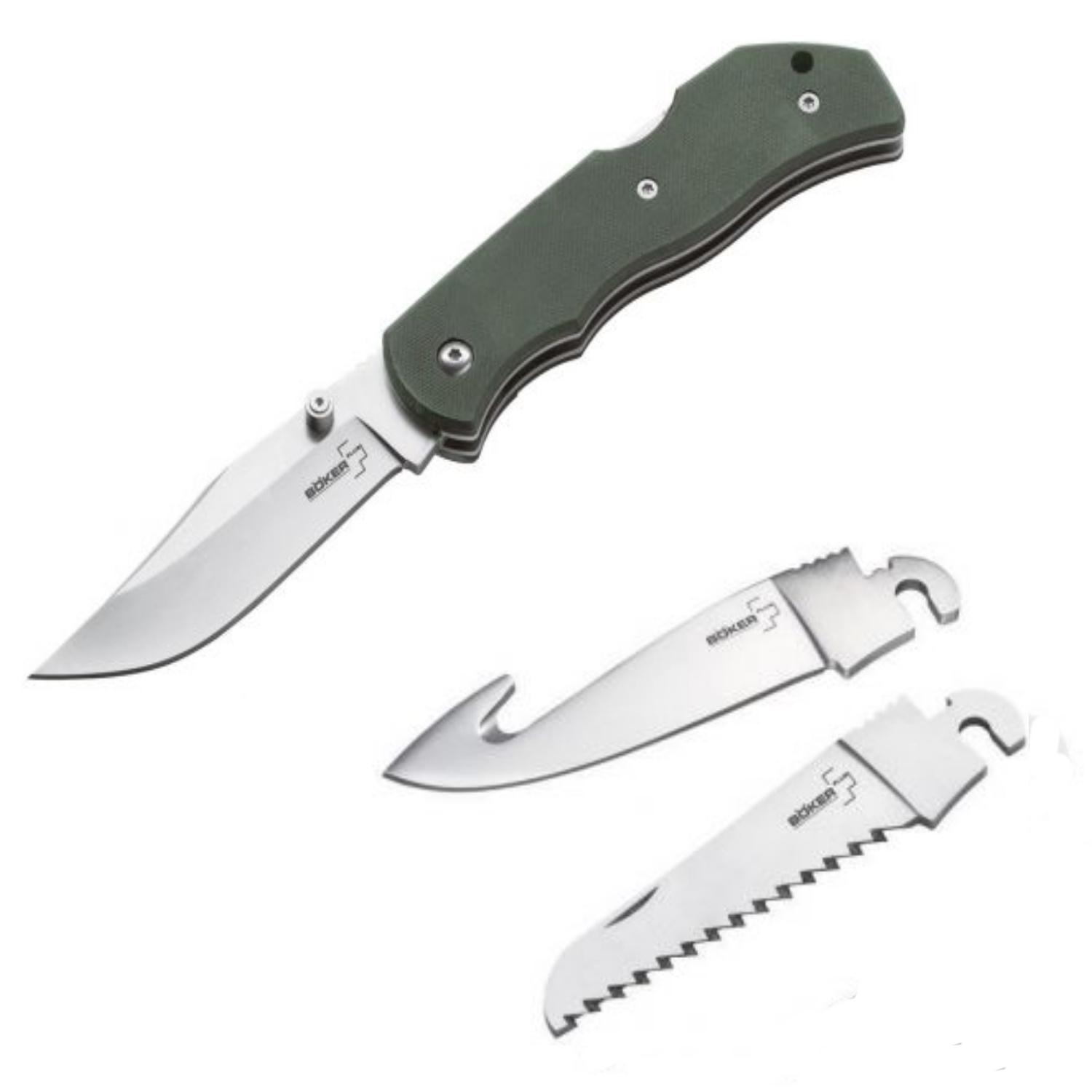 Bop01Bo109C Boker Plus Set Navaja Optima G10 3 Hojas Y Fda
