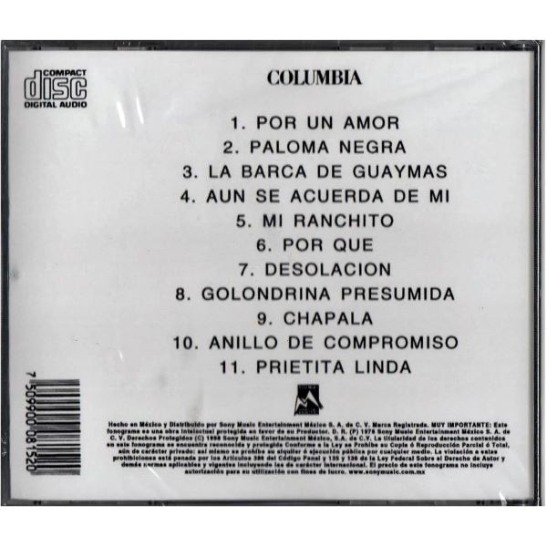 CD Joyas rancheras al estilo de Vicente Fernández