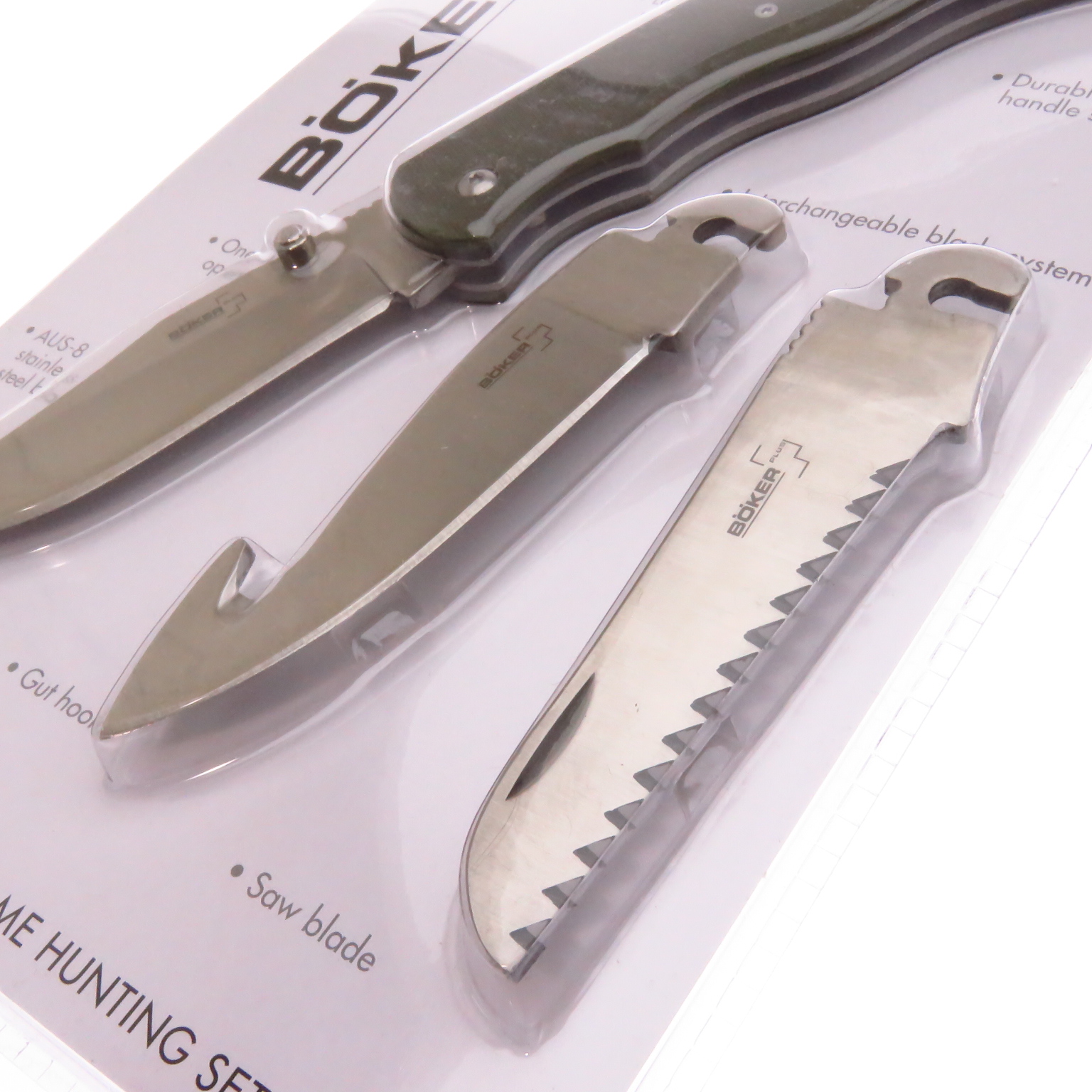 Bop01Bo109C Boker Plus Set Navaja Optima G10 3 Hojas Y Fda
