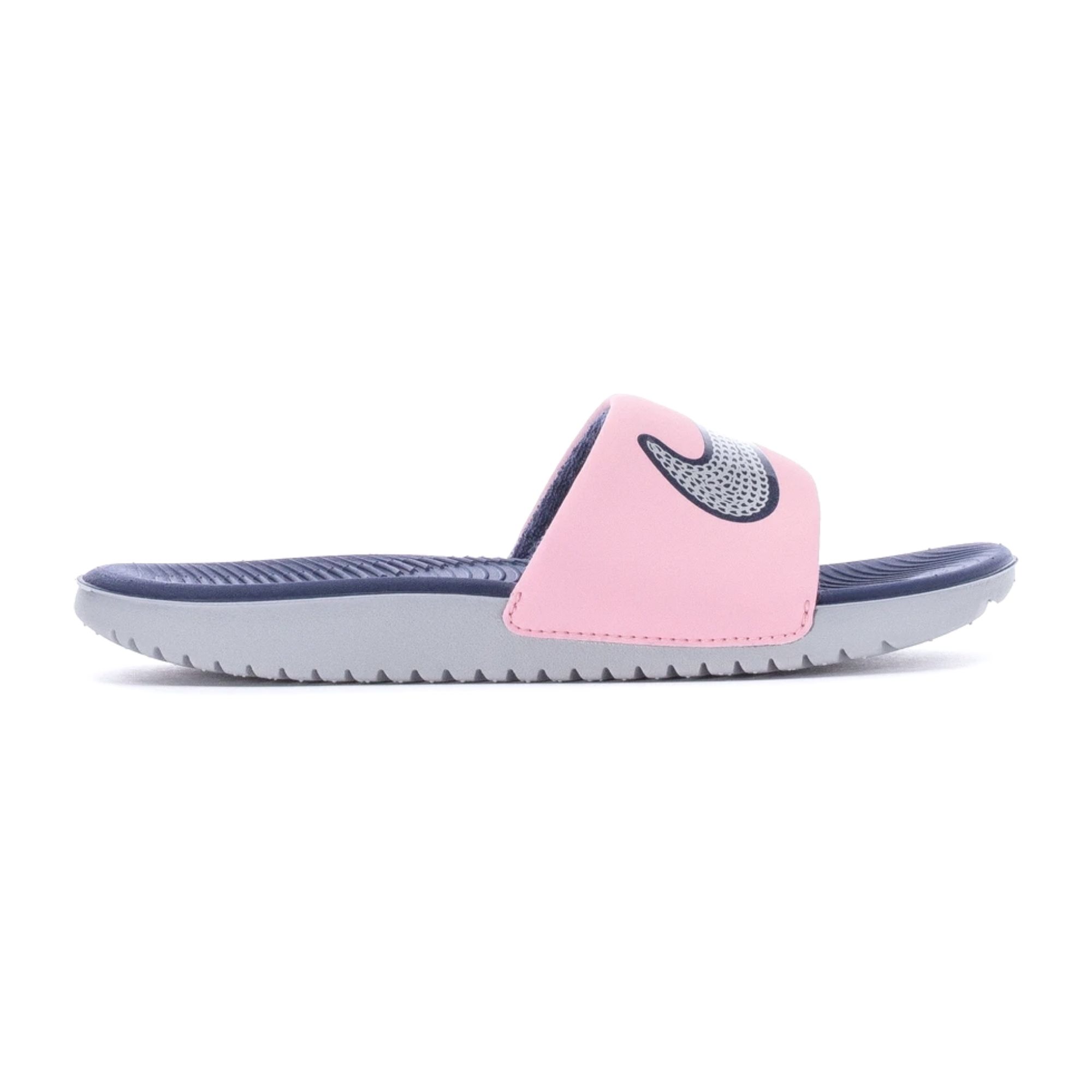 Sandalia Nike Kawa Slide Azul Rosa Dama Original DB3299600