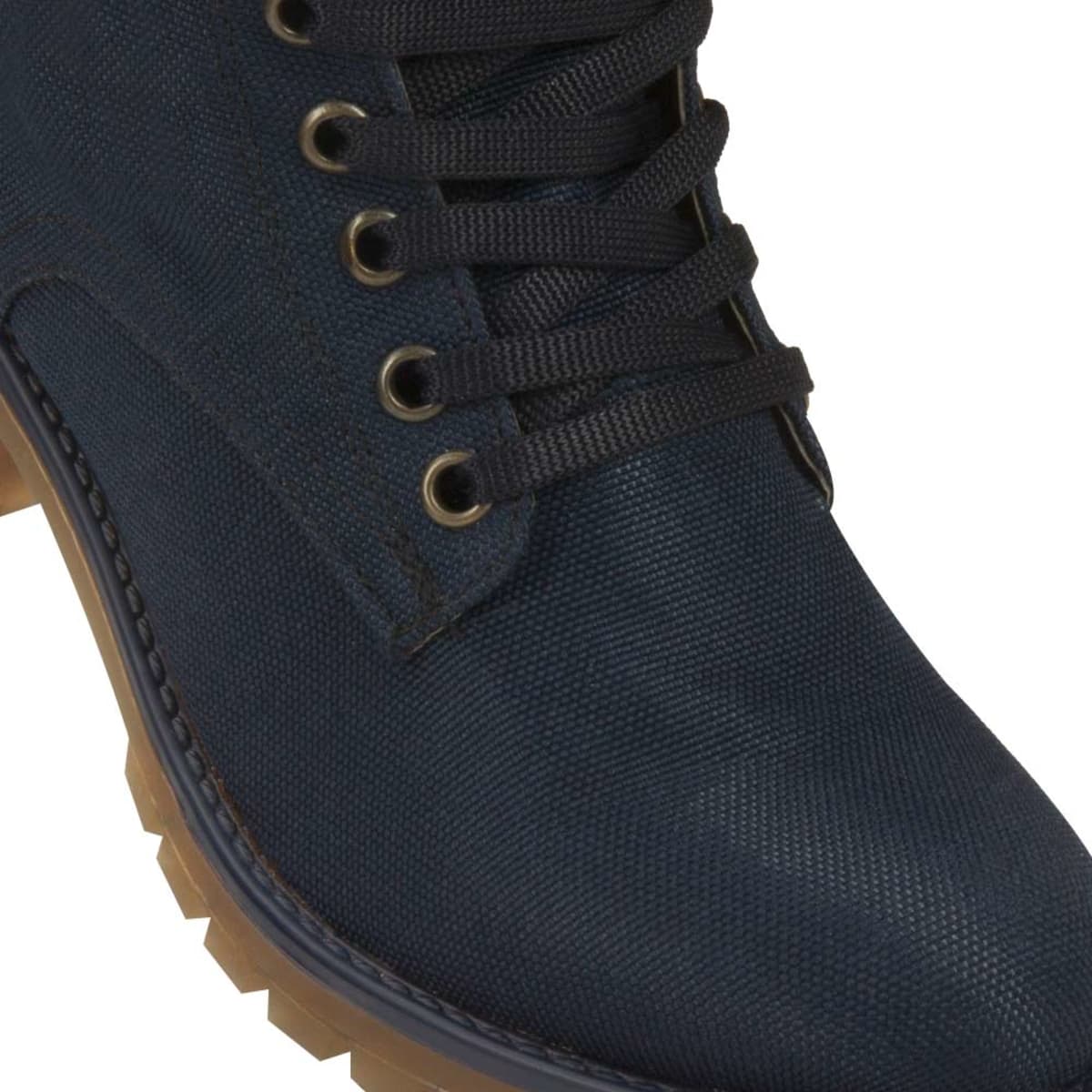 Botas tipo Hiker para mujer, marca HPC Polo, color azul marino, con ajuste de agujetas, mod. 1010859