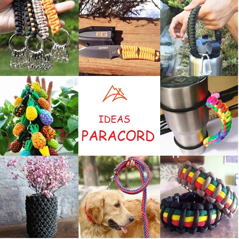 Cuerda Paracord Kit Con Broches Accesorios Manualidad Kit37 combo neon