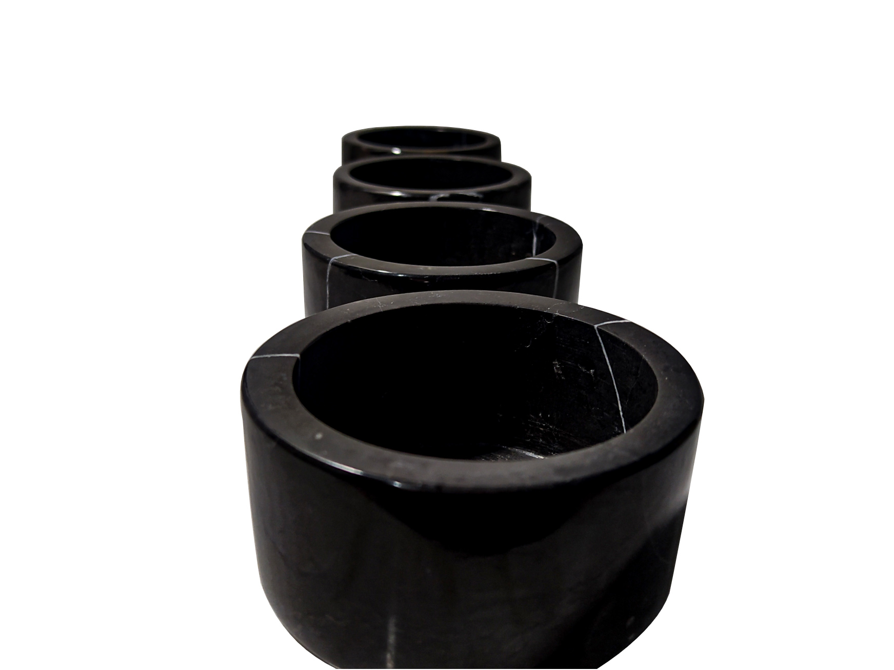 Set de Condimentos Tzachhel en Mármol negro Monterrey 4 piezas