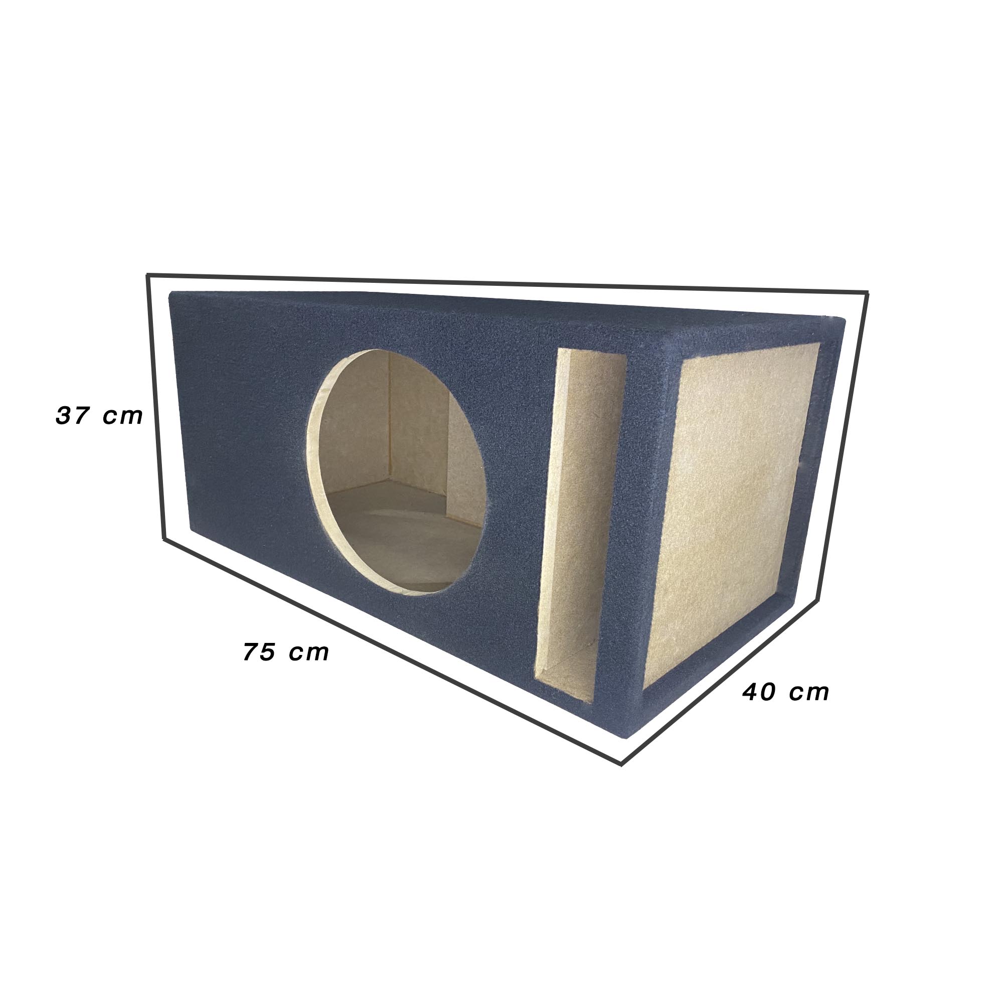 Cajon Subwoofer 12 Pulgadas 2.5ft Mdf