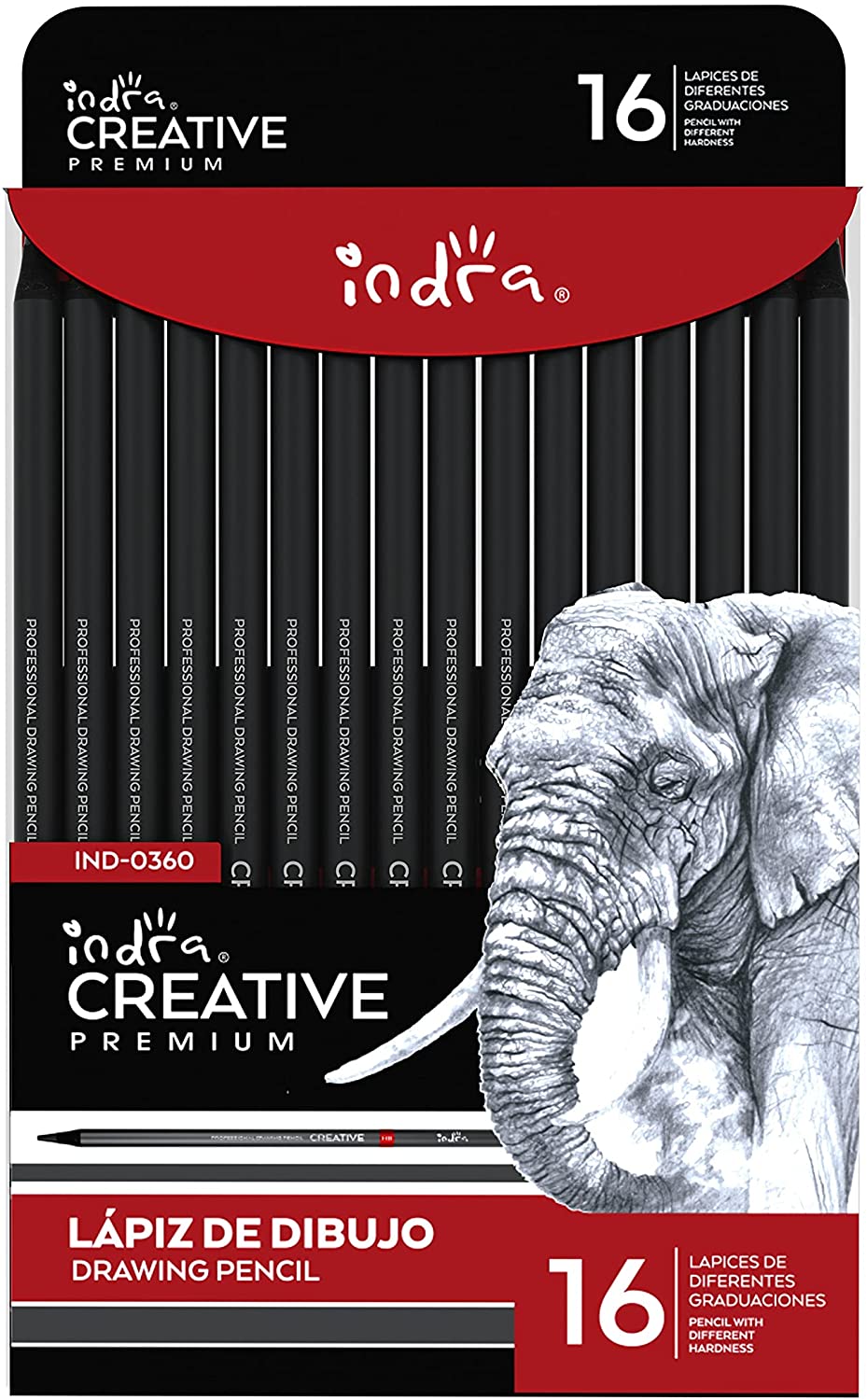 Set de lapices de dibujo Indra Creative