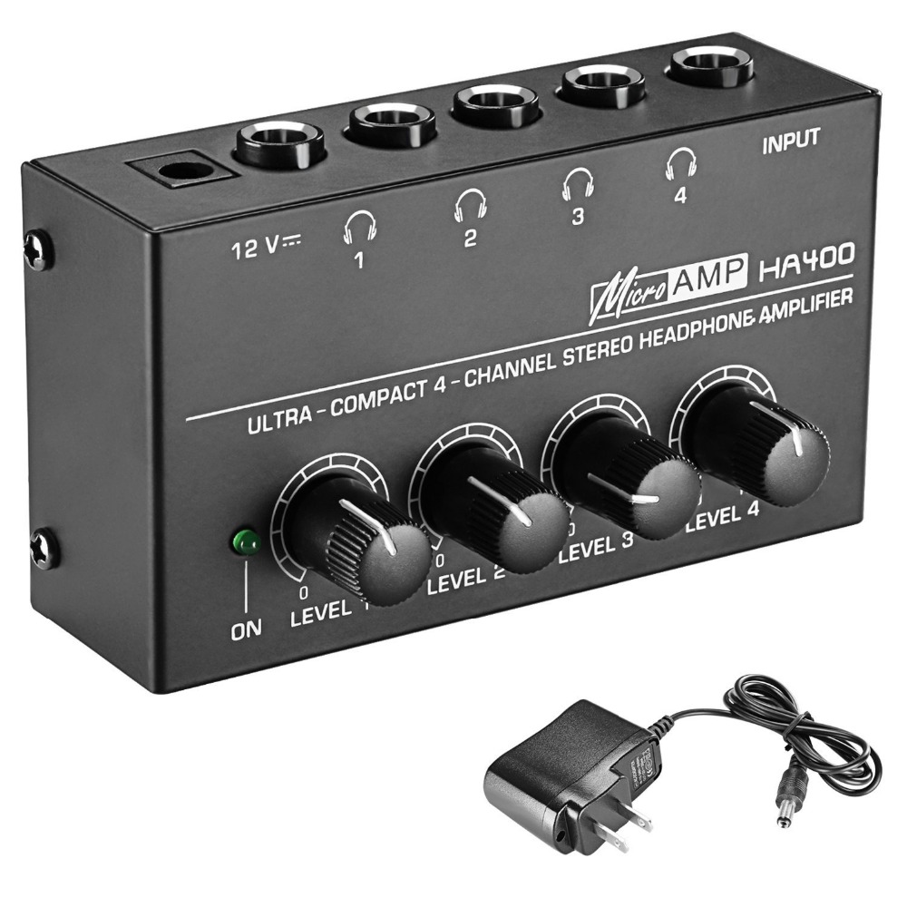 Amplificador Behringer Para Audifonos HA400 4 Canales
