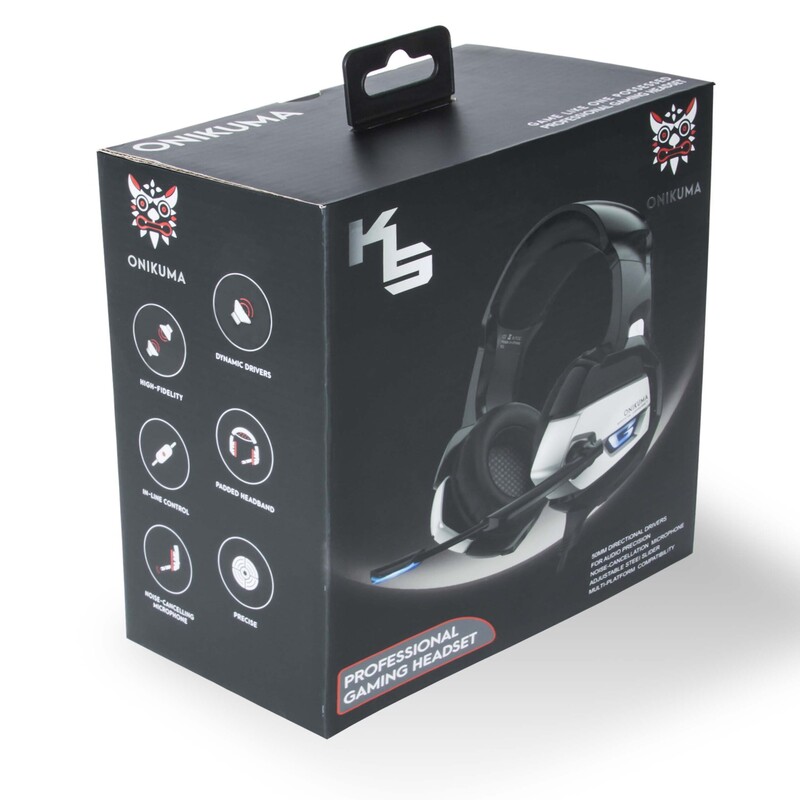 Diadema Gamer Onikuma K5  LED  Sonido 7.1 Microfono Con Cancelacion De Ruido