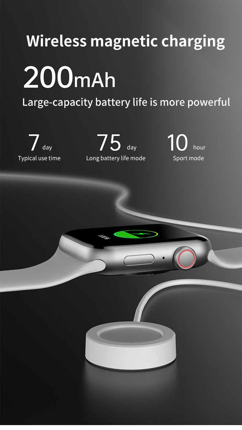 SMARTWATCH M26 PLUS BY NS TECH Con Carga Inalambrica y Juegos Negro