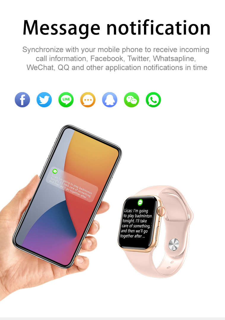 SMARTWATCH M26 PLUS BY NS TECH Con Carga Inalambrica y Juegos Negro