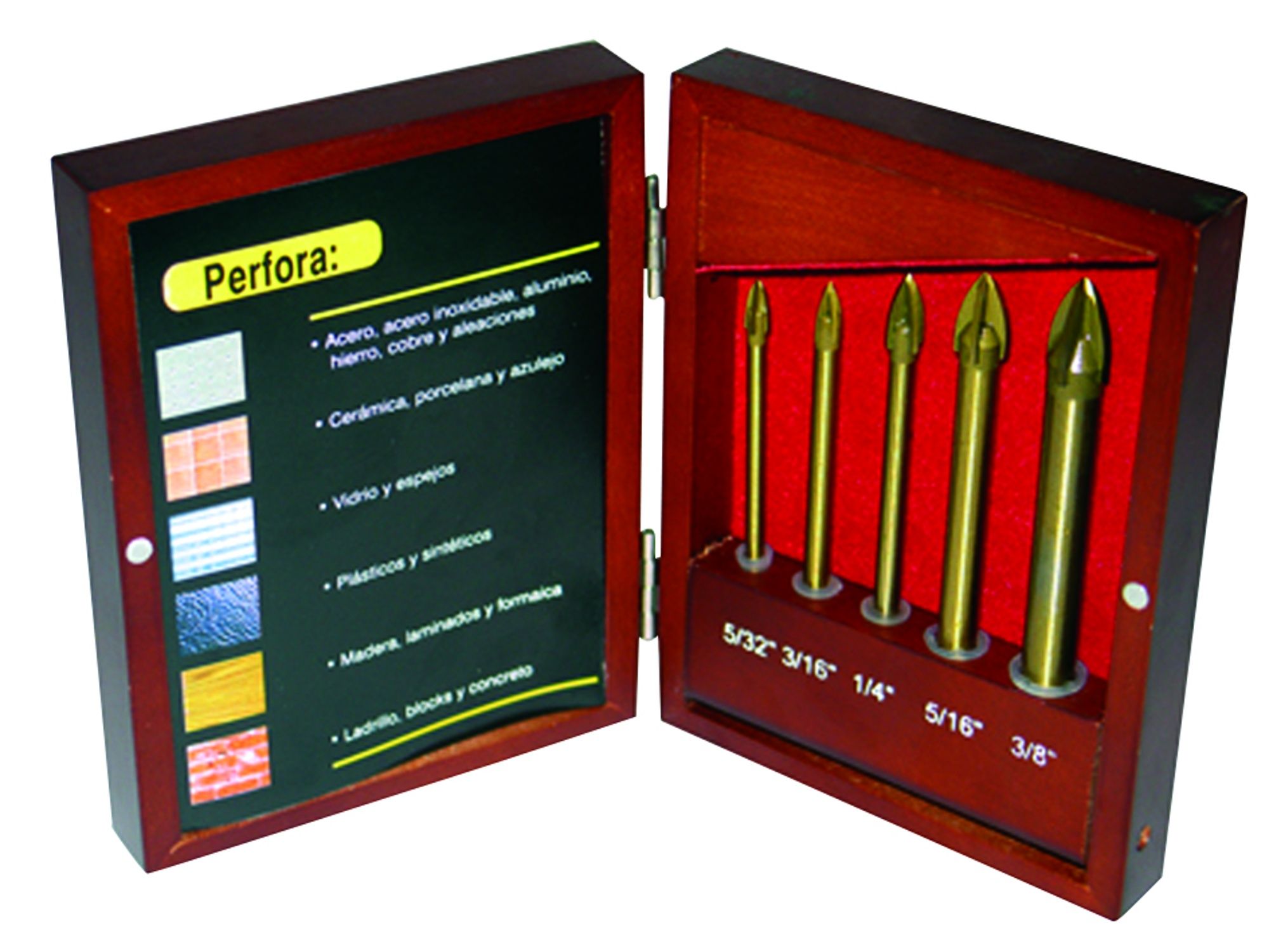 Juego de brocas multifuncional 5 Pz AD-132 Adir