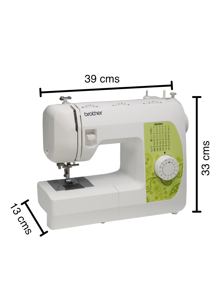 Máquina de Coser Mecánica Brother BM2800 27 Puntadas Incorporadas con 63 Funciones Costura 110V-Blanco 