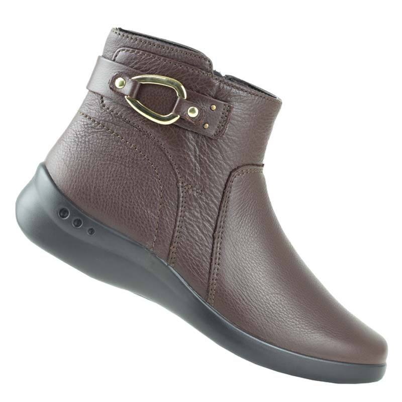 BOTINES CASUALES FLEXI PARA DAMA ORIGINALES 48325 CAFÉ COMODOS