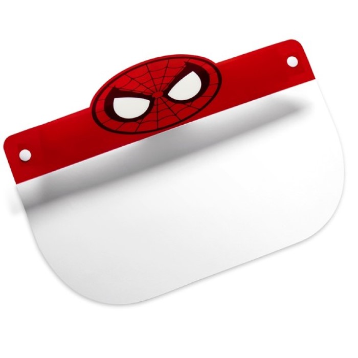 Escudo facial Careta para niños Antisalpicaduras 3 unidades, diseño de Spiderman talla pequeña, 3 a 12 años
