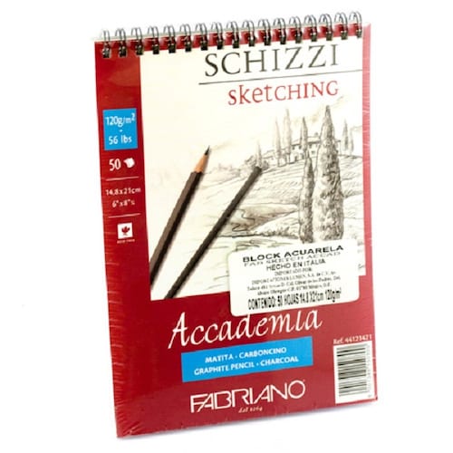  Block Fabriano Accademia Sketching 120 G 14.8x21 Cm 