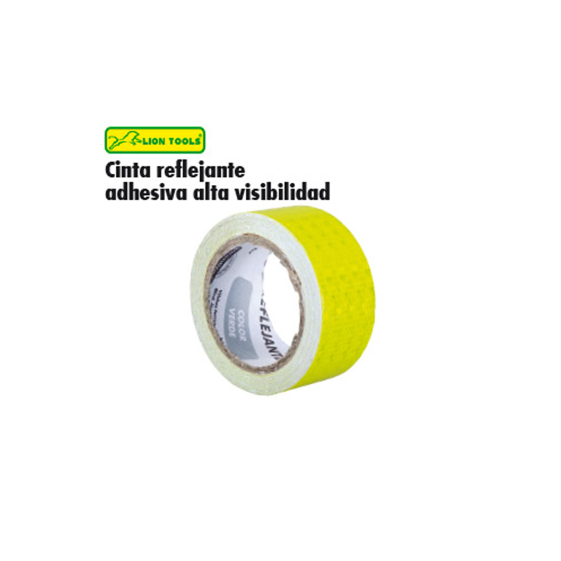 Cinta Reflejante Alta Visibilidad Adhesiva 10m Color Amarillo