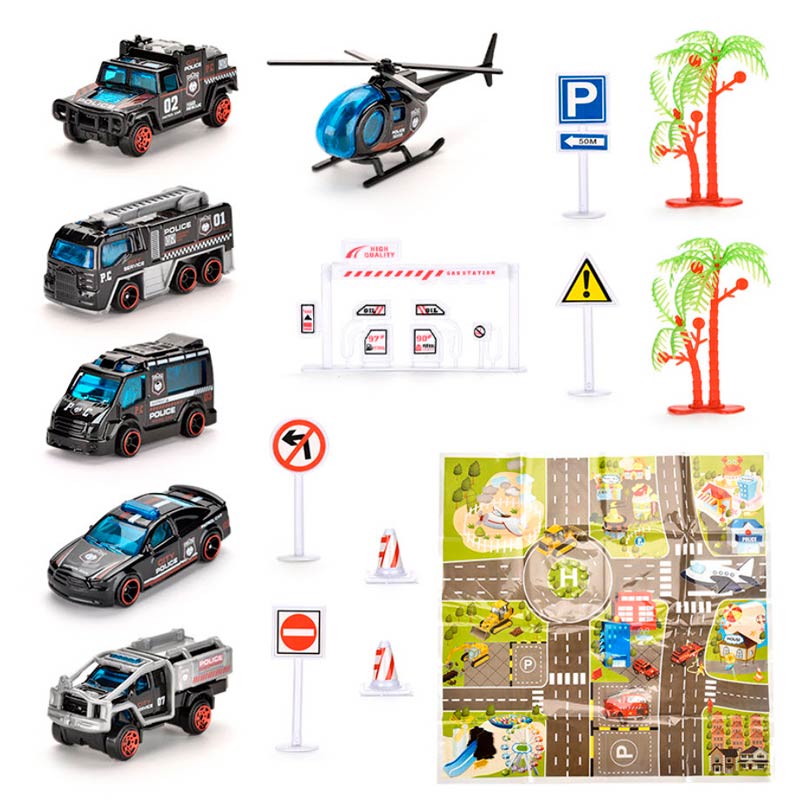 Set Carros Juguetes Friccion Bebes Niños Mayoreo 251412-251415