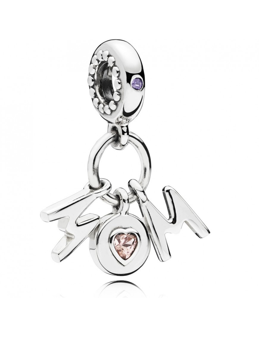 Charm Pandora colgante en plata de ley Mamá Perfecta 797059NSP
