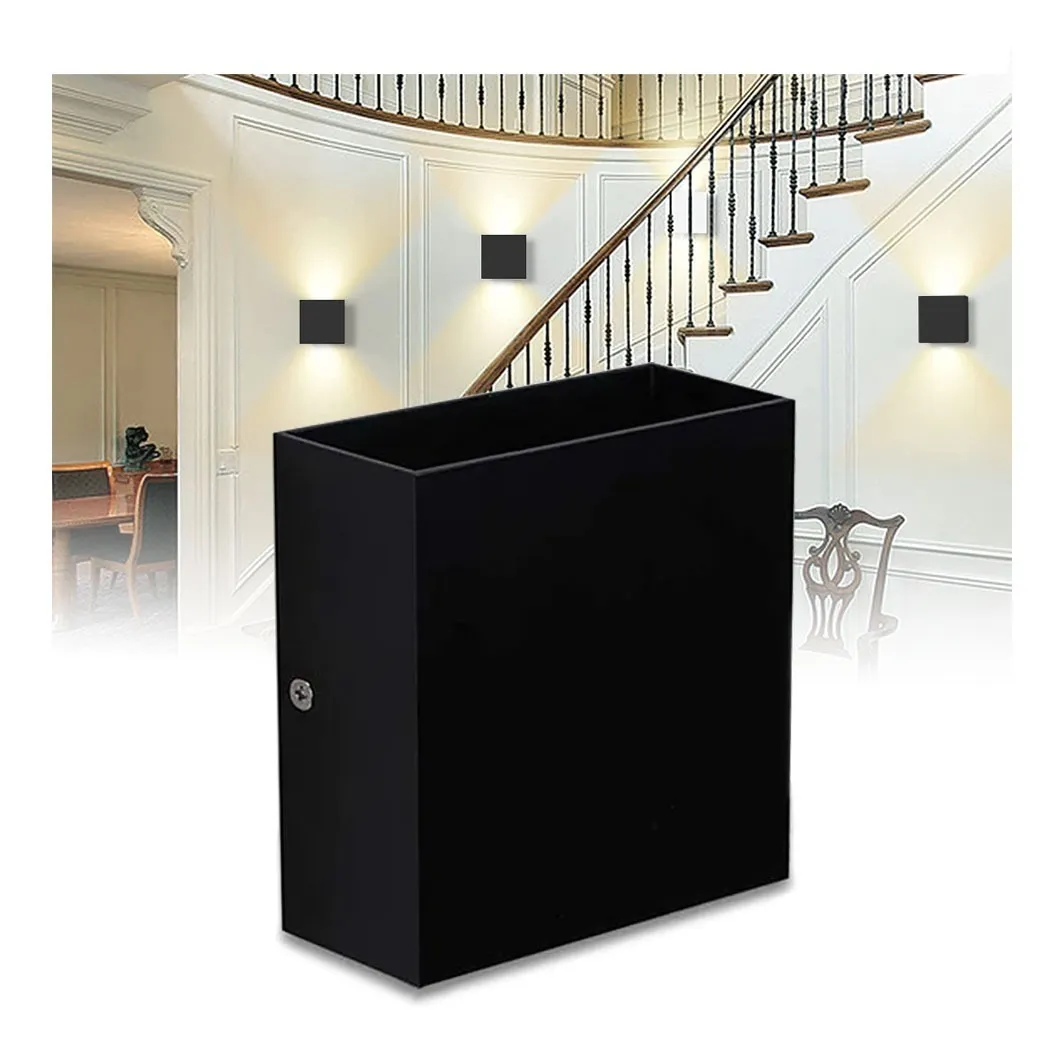 Lámpara De Arbotante Para Muro Interior 6w Luz Amarilla