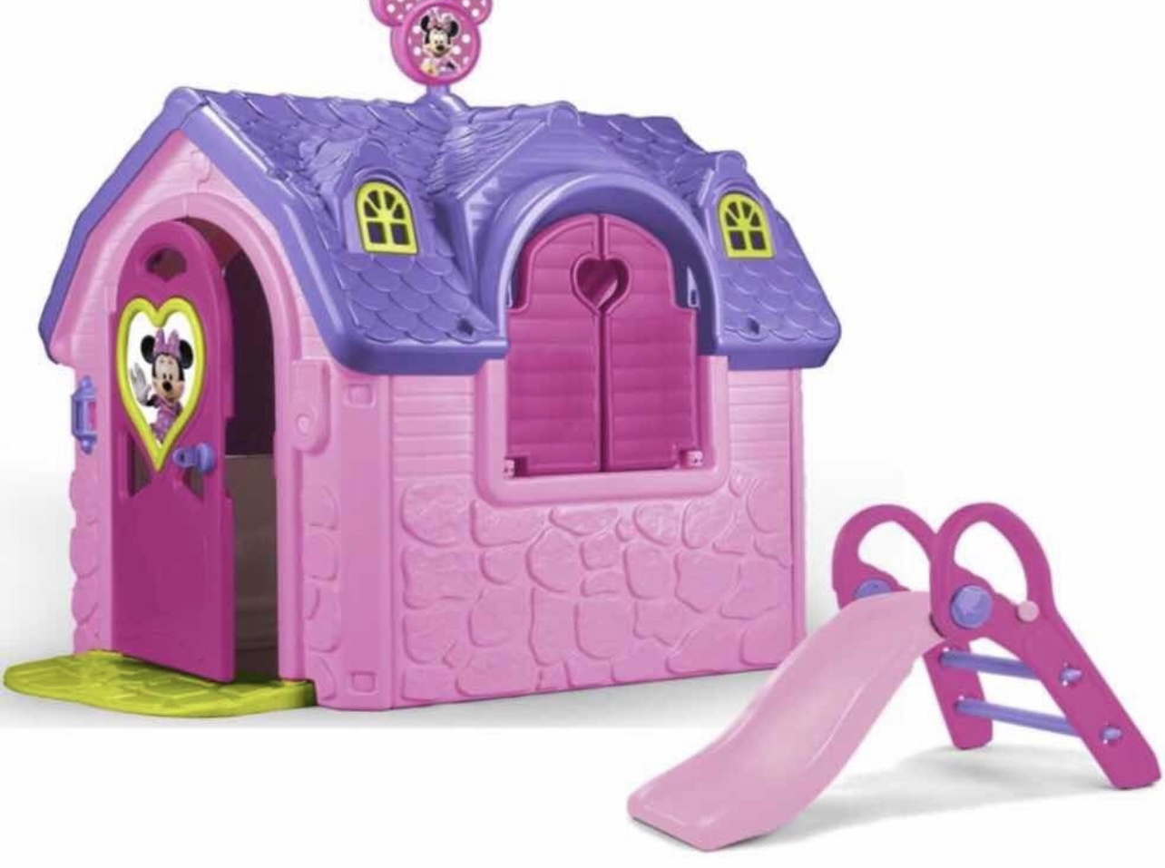 Casita Rosa Con Tobogán Lovely House Minnie Mouse