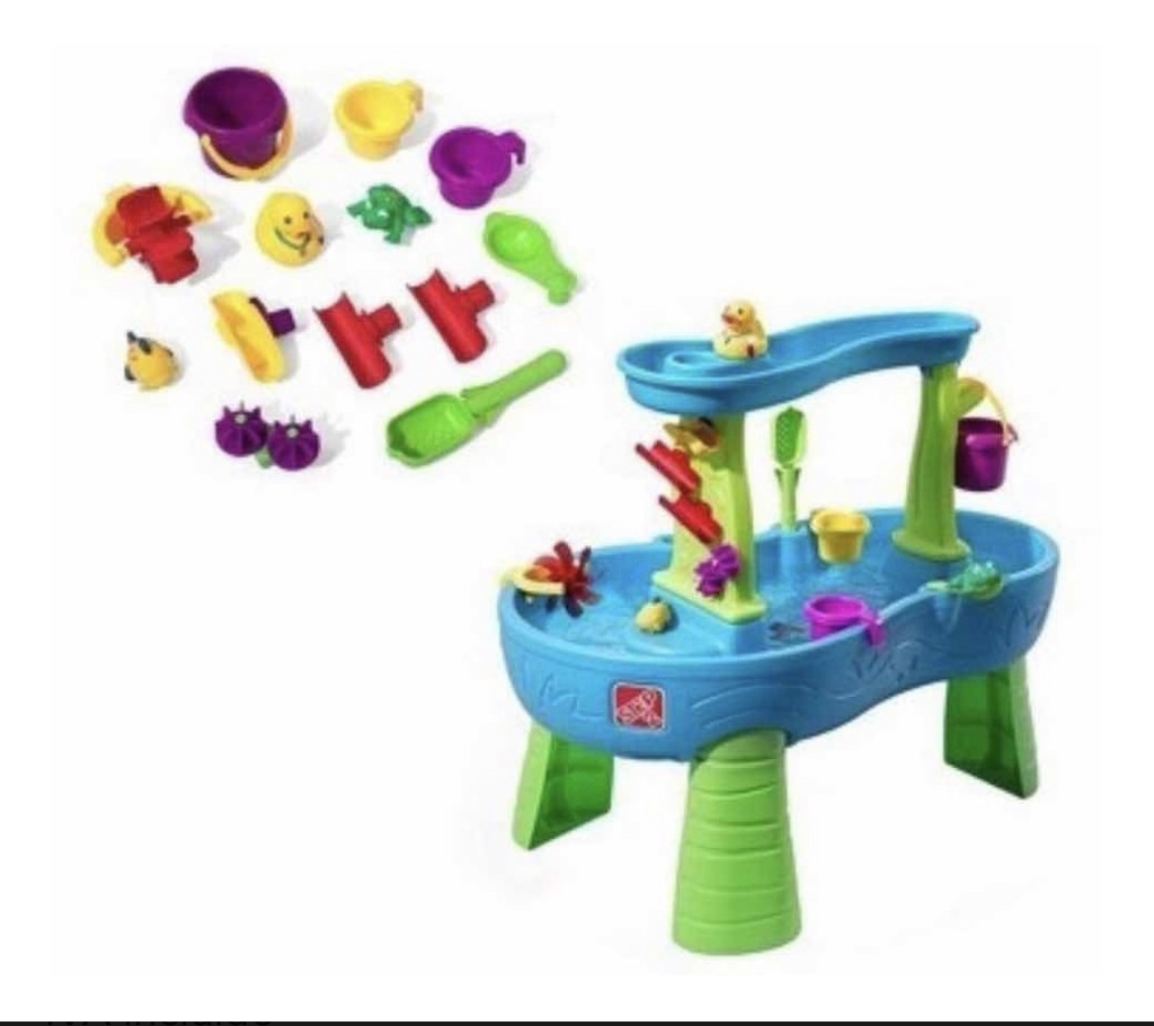 Centro De Juegos Step2 Rain Showers Splash Pond Water Table