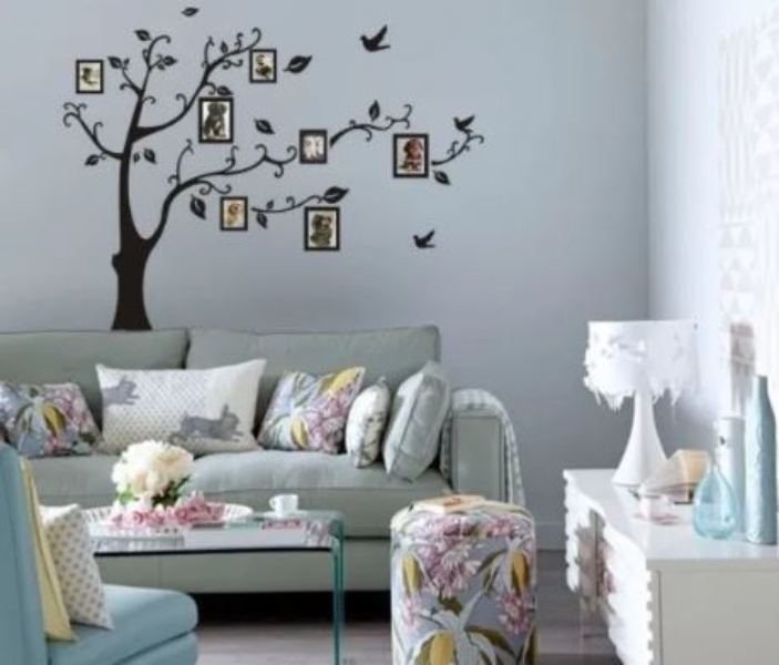 Pegatina Decorativa Arbol Genealógico Pared Fotos Decoracion