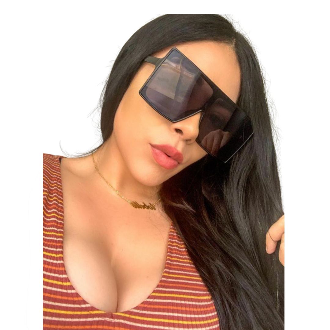 lentes de sol para mujer dama grandes cuadrados economicos calidad premium proteccion uv400 con estuche
