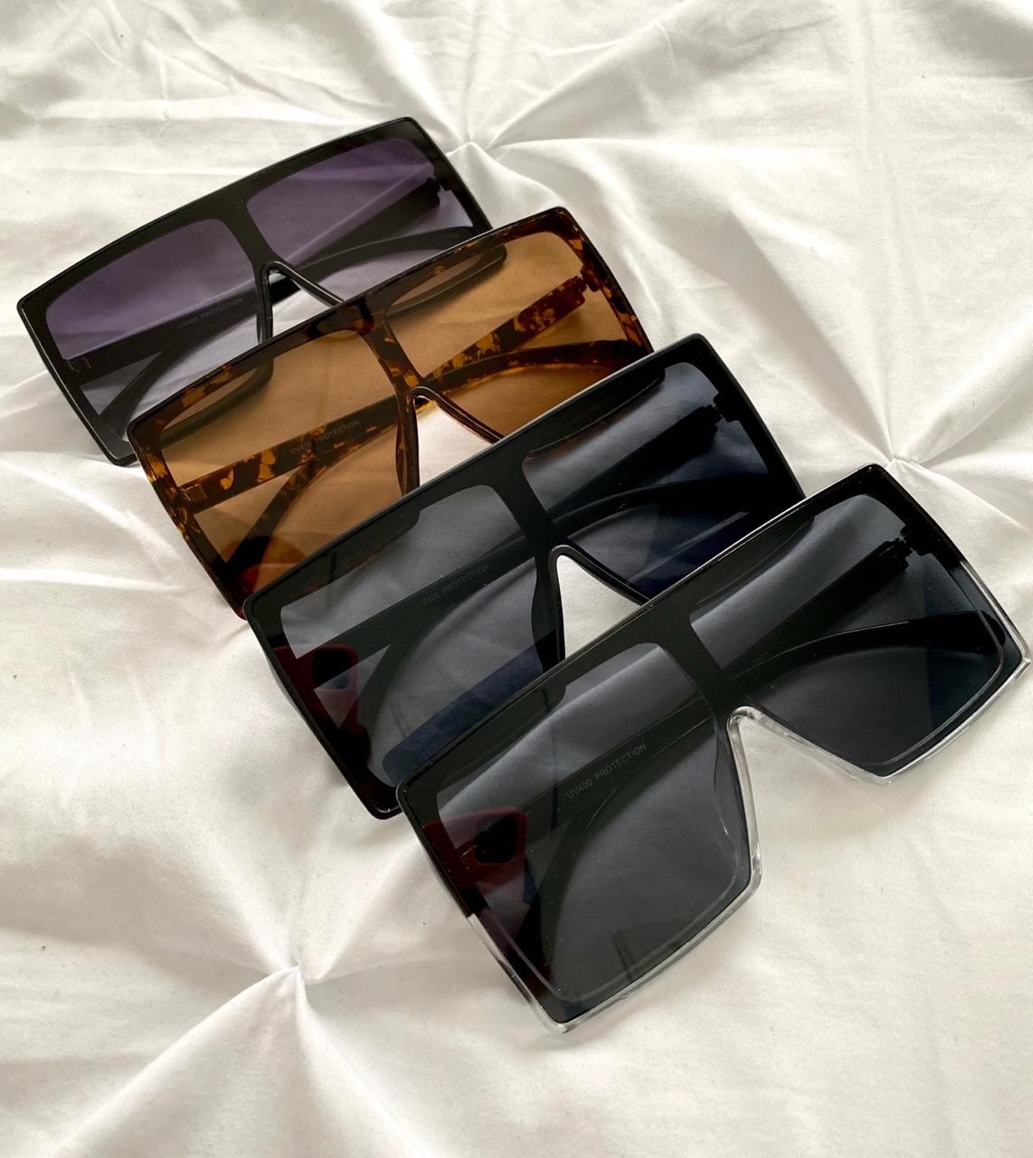 lentes de sol para mujer dama grandes cuadrados economicos calidad premium proteccion uv400 con estuche