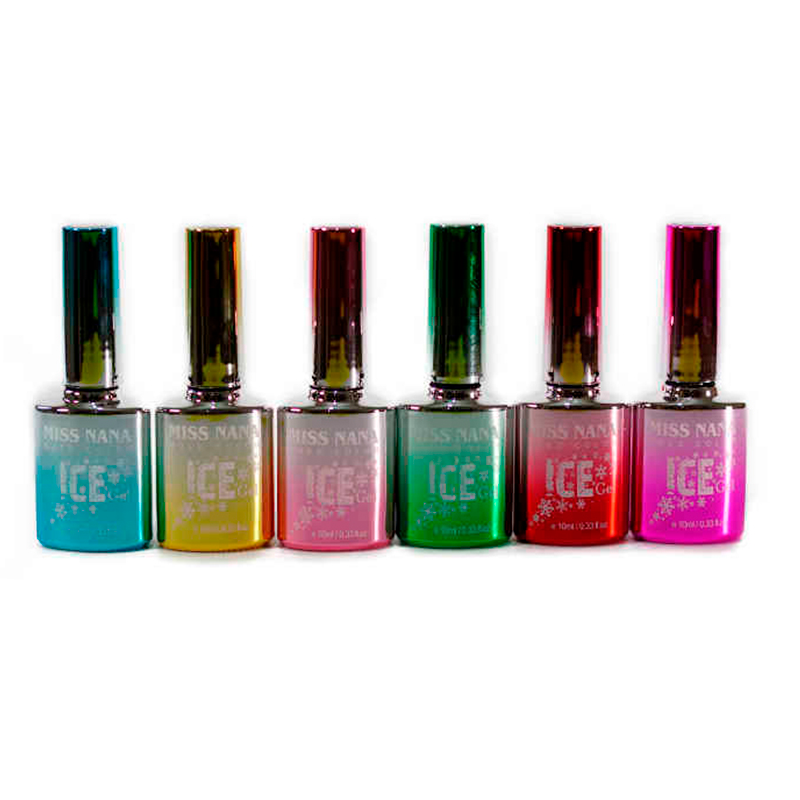 Decoracion De Uñas Esmaltes Ice Base Top Lampara UV/LED Set 9 Piezas para uñas.