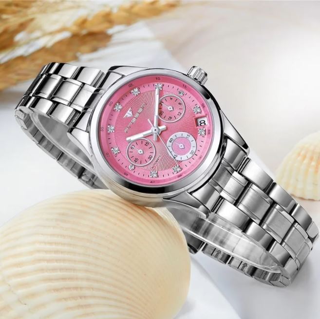 Reloj Para Dama Automático Acero Elegante Alta Calidad