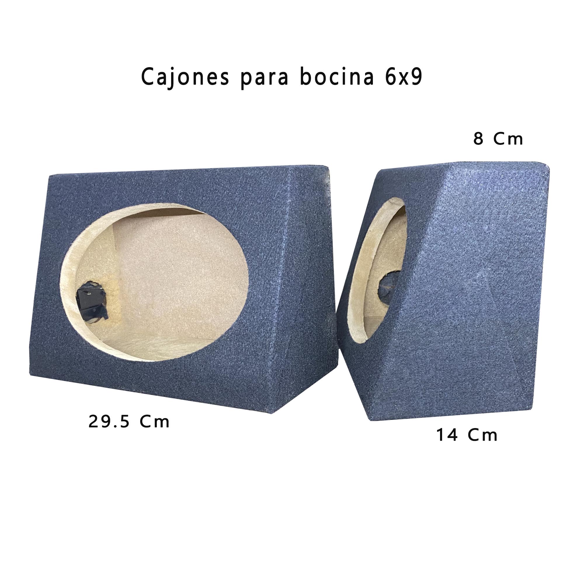 Cajónes Para Bocinas 6x9 De Mdf 