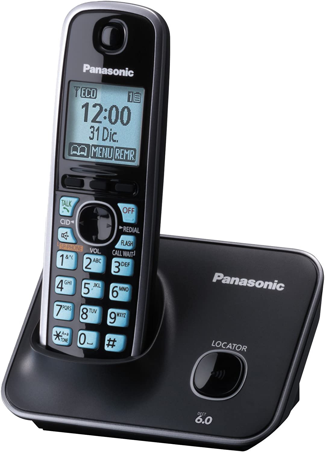 Teléfono Inalámbrico PANASONIC KX-TG4111MEB Negro localizado