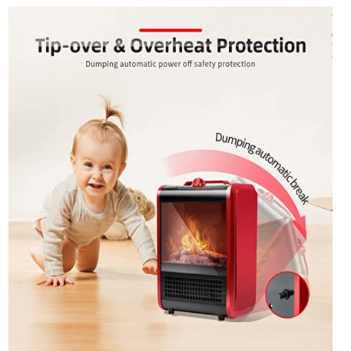 Chimenea Electrica Portatil Efecto 3d