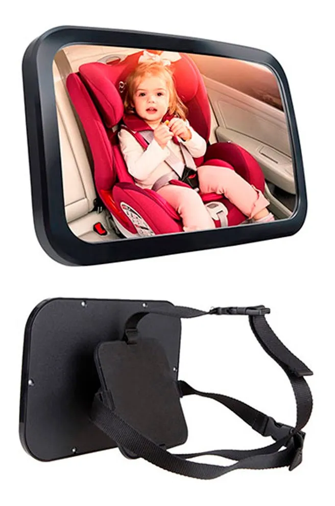 Espejo Retrovisor De Auto Para Bebé Extra Grande