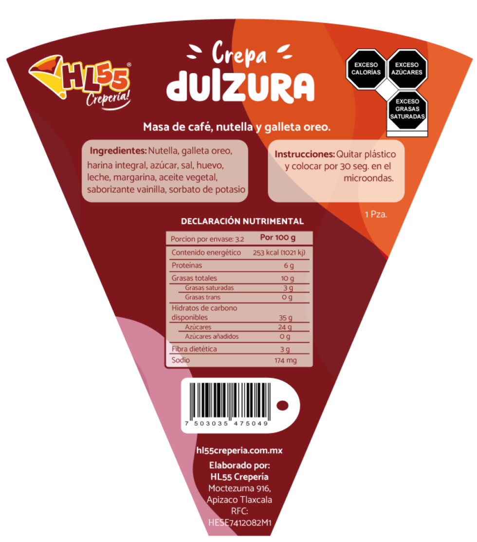 Crepas Rellenas Preparadas Y Embazadas Al Vacío