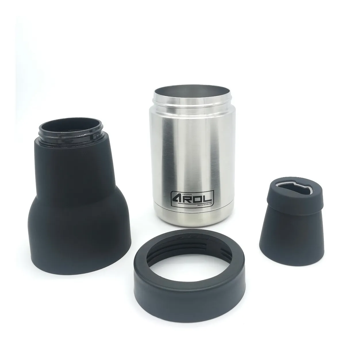 Portabotellas Portalatas Termo Arol Acero Inoxidable Silver