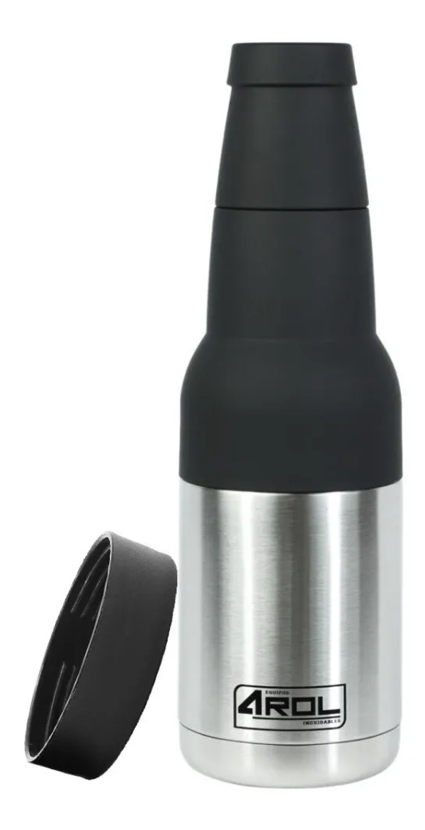 Portabotellas Portalatas Termo Arol Acero Inoxidable Silver