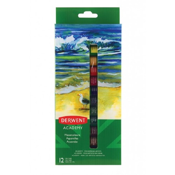 Acuarelas Derwent Academy 12pzs