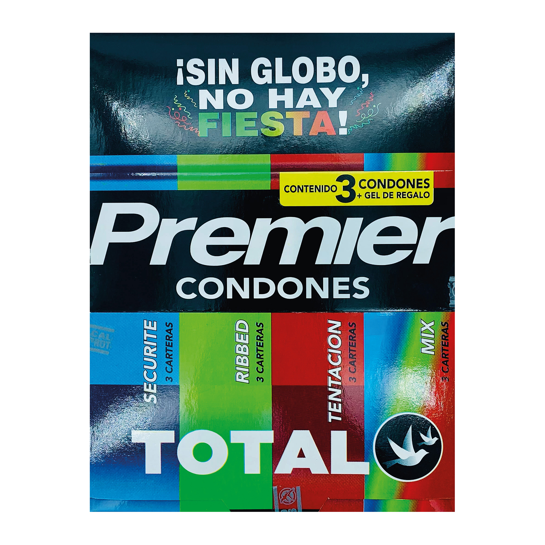 72 Condones Premier Total Con 24 Geles Lubricantes De Regalo