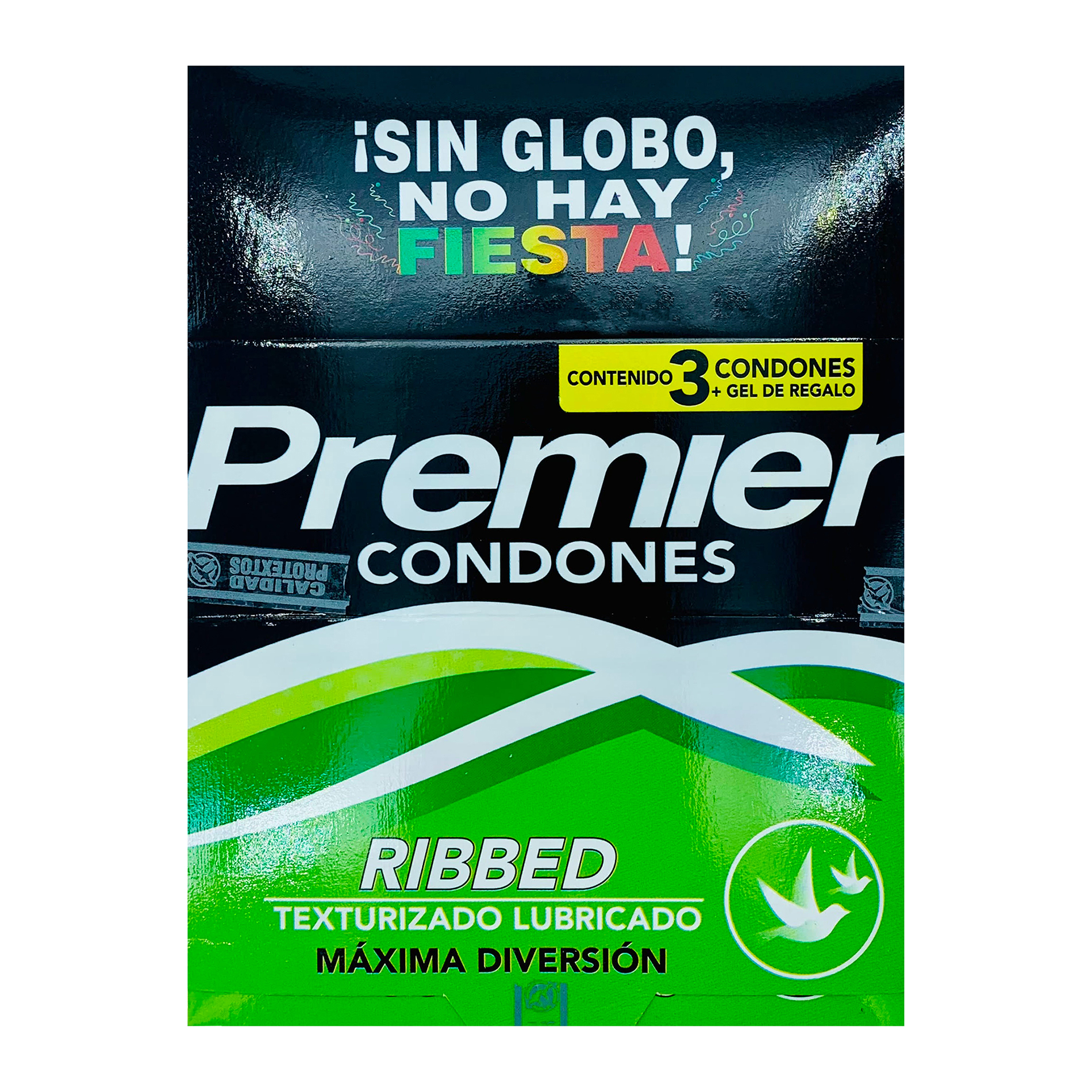 144 Condones Premier Texturizados Con 48 Geles Lubricantes 