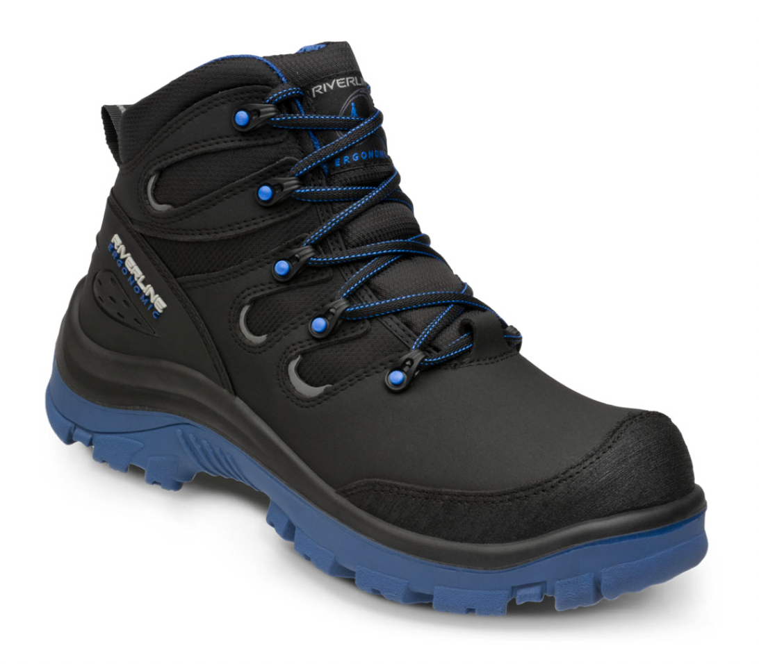 EGY 15P Calzado de seguridad Negro-Azul RIVELRINE