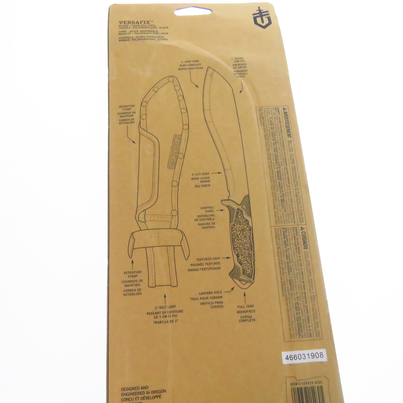 G3474 Gerber Versafix Efs Bush Machete Cuchillo Corto C Fd