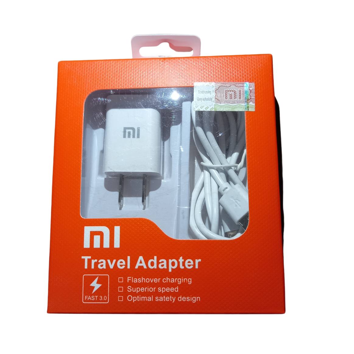 Cargador Xiaomi Micro USB V8 Travel Adapter 1 Metro Blanco